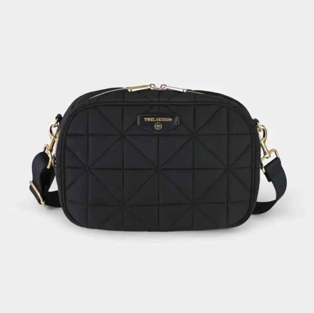 12Little Diaper Clutch 3.0 in Black — Vegan Leather Crossbody